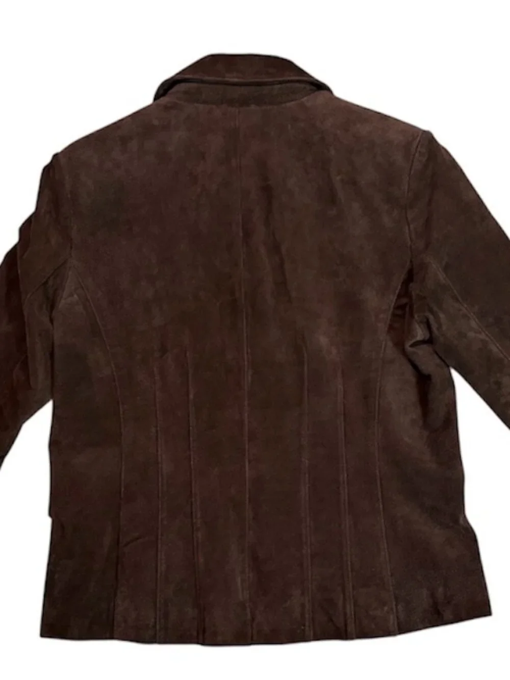 Wilsons Leather Maxima Brown Suede Jacket Women's L 100% Leather Vintage Y2K